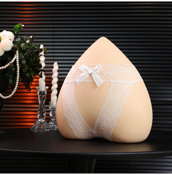 FEE ET MOI - Lace Open-Crotch Strappy Back Panties (White)